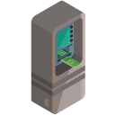 cash machine Isometric Icon