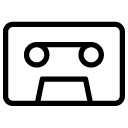 cassette 1 line Icon