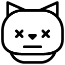 cat dead line Icon