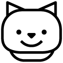 cat smile 1 line Icon