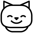 cat smile line Icon