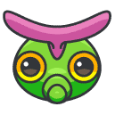 caterpie Filled Outline Icon