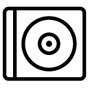 cd case line Icon