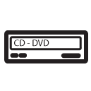 cd dvd player line Icon