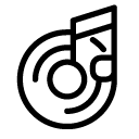 cd music line Icon