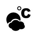 celcius glyph Icon