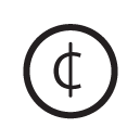 cent line Icon