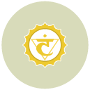 chakra manipura Flat Round Icon