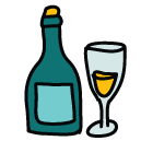 champagne Doodle Icon