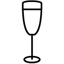 champagne line Icon