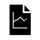 chart document glyph Icon