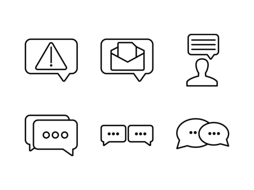 chat-and-message-line-icons