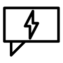 chat speed eight line Icon