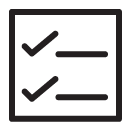 checklist line Icon