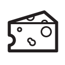 cheese line Icon