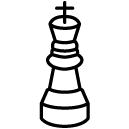 chess king line Icon