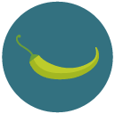 chili Flat Round Icon