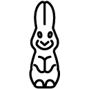 chocolate rabbit line Icon