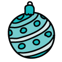 christmas tree ornament Doodle Icon