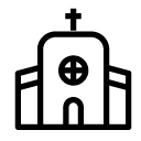 church 2 line Icon