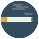 cigarrette Flat Round Icon