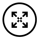 circle expand line Icon