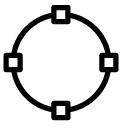 circle shape line Icon
