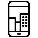city smartphone line Icon