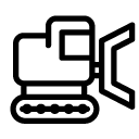 clearing machine line Icon