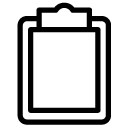 clipboard 1 line Icon