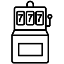 slot machine line Icon
