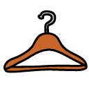 clothes hanger Doodle Icon