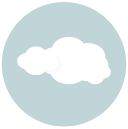 cloud Flat Round Icon