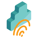 cloud connection Isometric Icon
