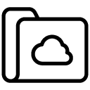 cloud folder line Icon copy