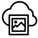 cloud image line Icon