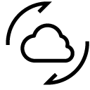 cloud refresh line Icon