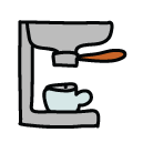 coffee machine Doodle Icons