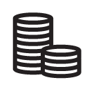 coins stack_1 line Icon