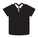 collar t-shirt glyph Icon