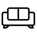 comfy couch line Icon