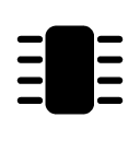 computer chip glyph Icon