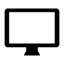 computer screen glyph Icon