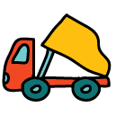 construction truck Doodle Icon