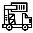 container truck line Icon