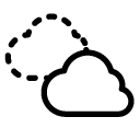 copy cloud line Icon