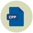 cpp Flat Round Icon