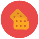 crackers Flat Round Icon