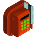 credit card machine Isometric Icon