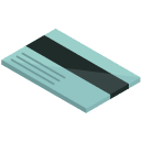 credit card on surface Isometric Icon